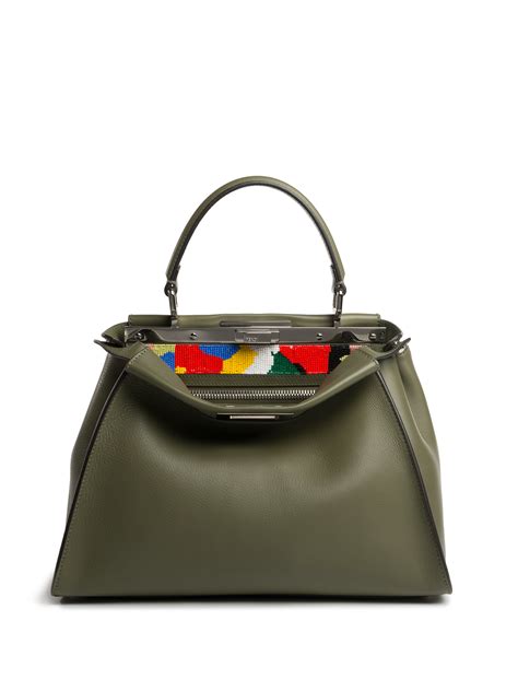 green fendi peekaboo|fendi peekaboo medium.